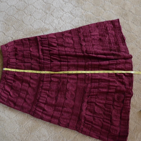 Sundance Sasha Skirt XS Burgundy - Picture 7 of 7